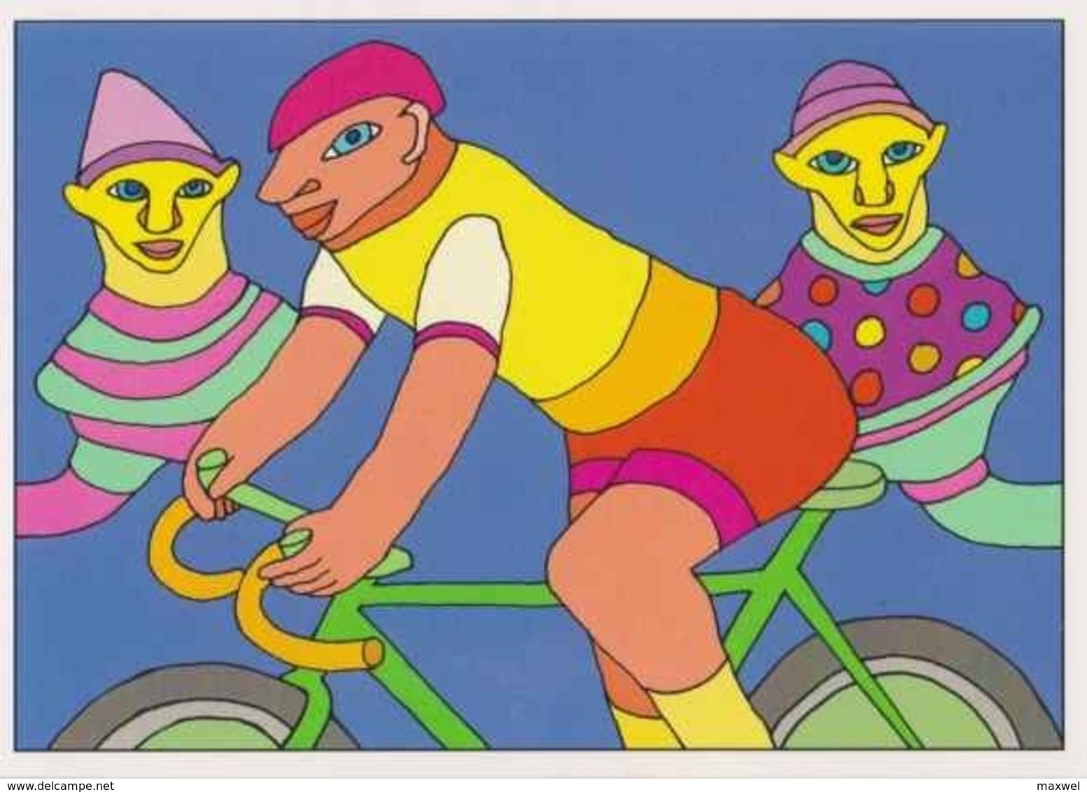 Cpm 1741/407 ERGON - Homme à Bicyclette  - Vélo - Cyclisme - Bicycle - Cycle - Illustrateurs - Illustrateur - Ergon