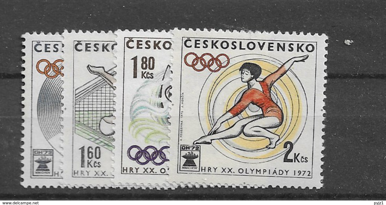 1972 MNH  Tschechoslowalei,Michel 2067-70,  Postfris** - Neufs