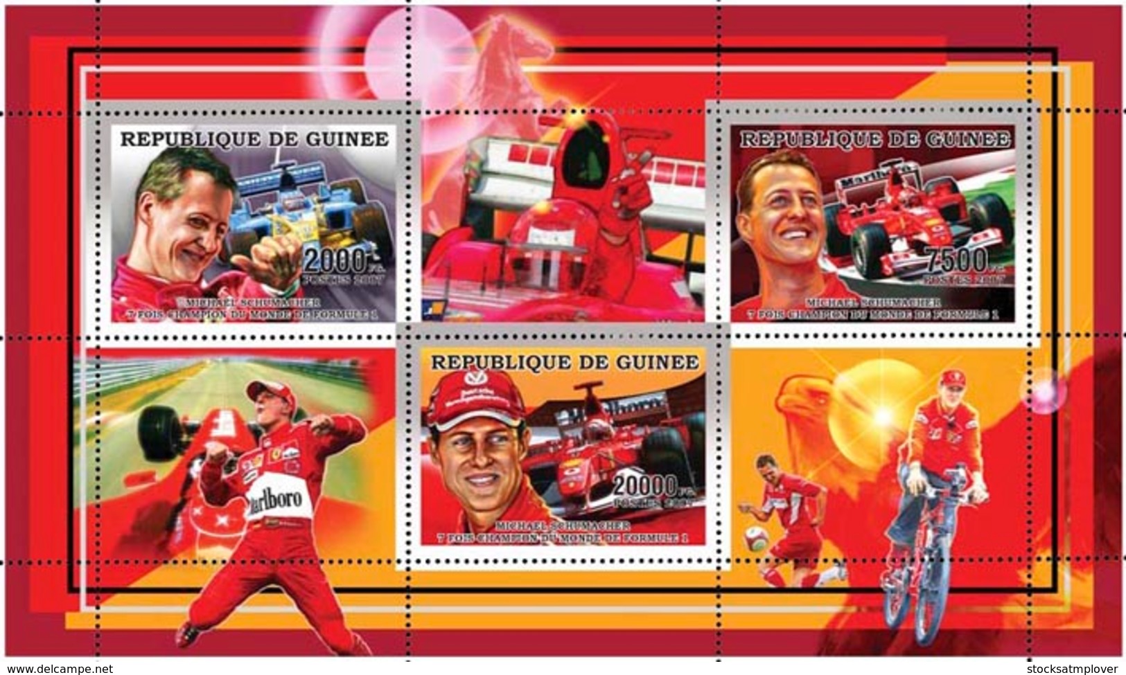 Guinea 2006  Formula 1, Racing Car ,Michael Schumacher - Guinée (1958-...)