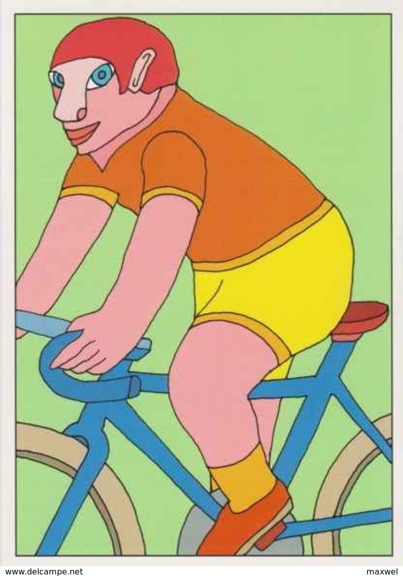 Cpm 1741/405 ERGON - Homme à Bicyclette  - Vélo - Cyclisme - Bicycle - Cycle - Illustrateurs - Illustrateur - Ergon