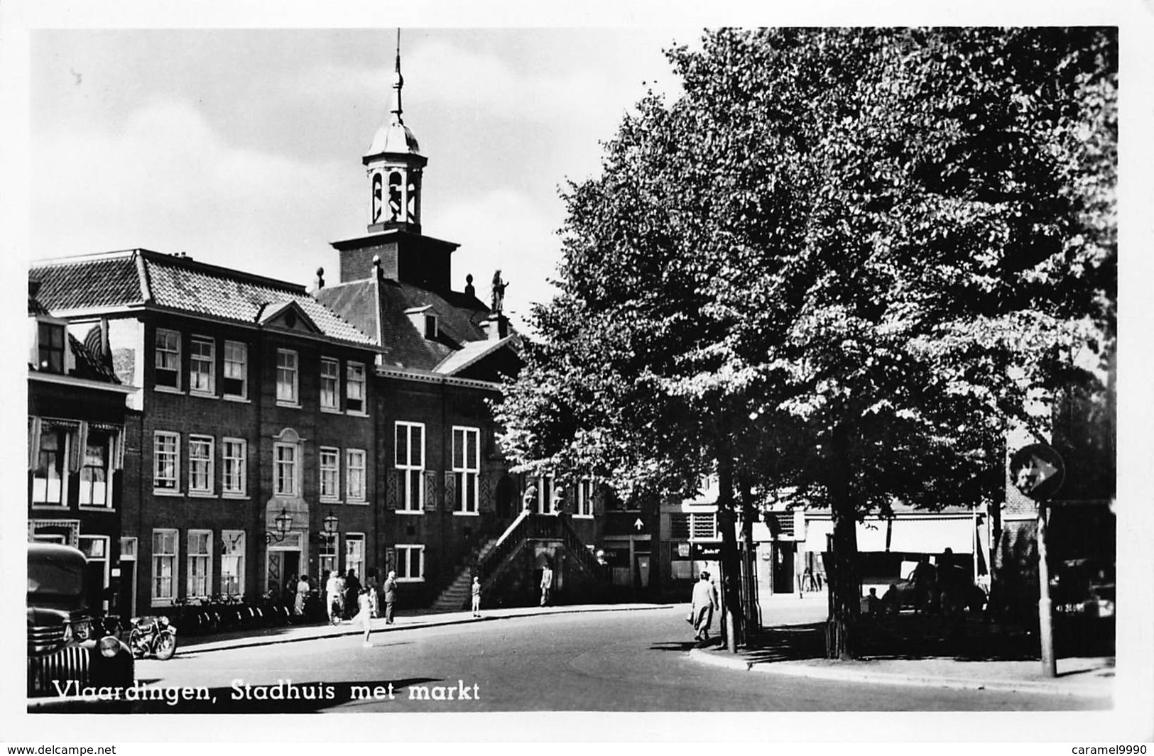 Nederland Zuid-Holland  Vlaardingen  Stadhuis Met Markt  Fotokaart Foto    L 945 - Vlaardingen