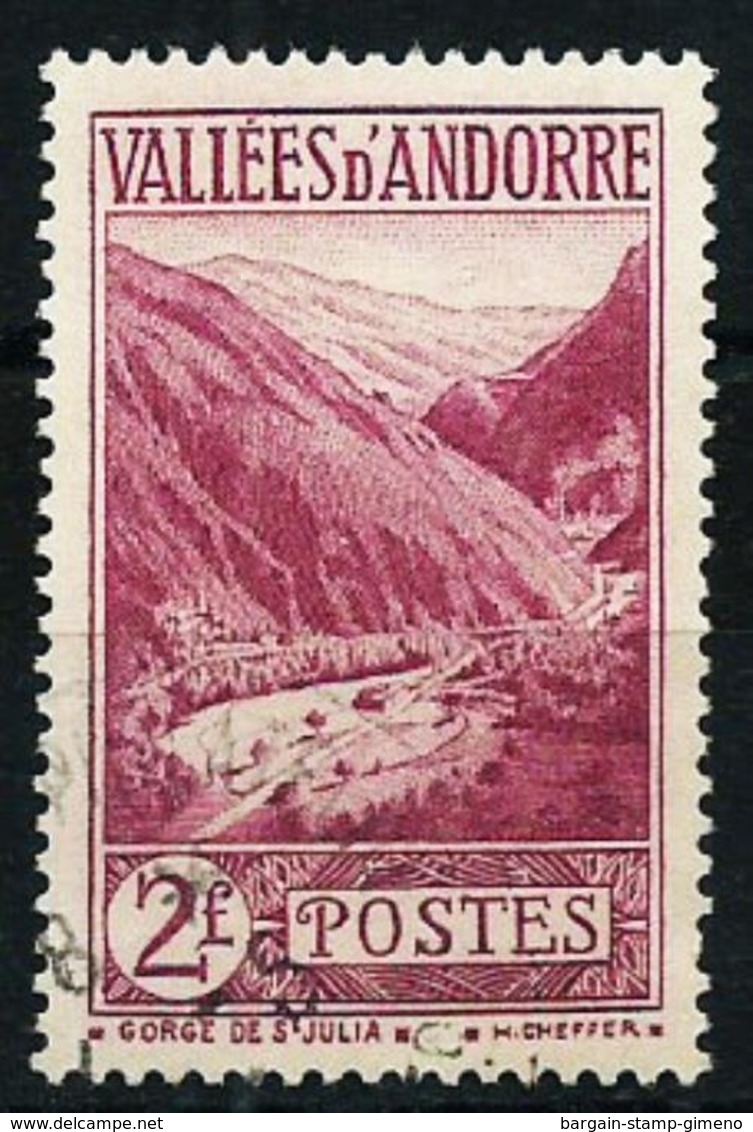 Andorra Francesa Nº 41 Usado Cat.11€ - Usados