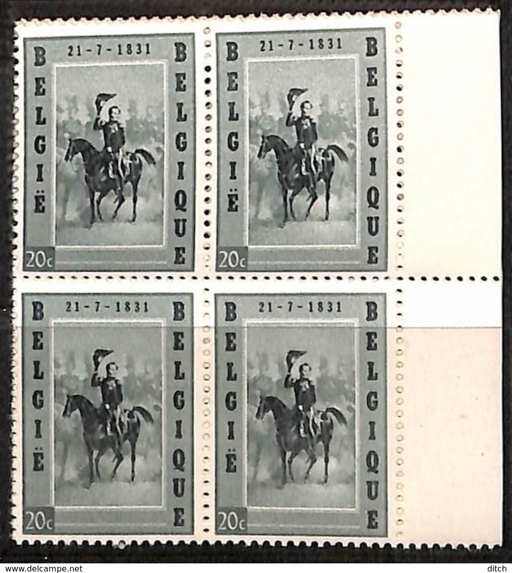 [813625]BELGIQUE 1957 - N° 1020, Léopold I, Arrivée à Bruxelles,Familles Royales, BD4, BD4, Bdf - Unused Stamps