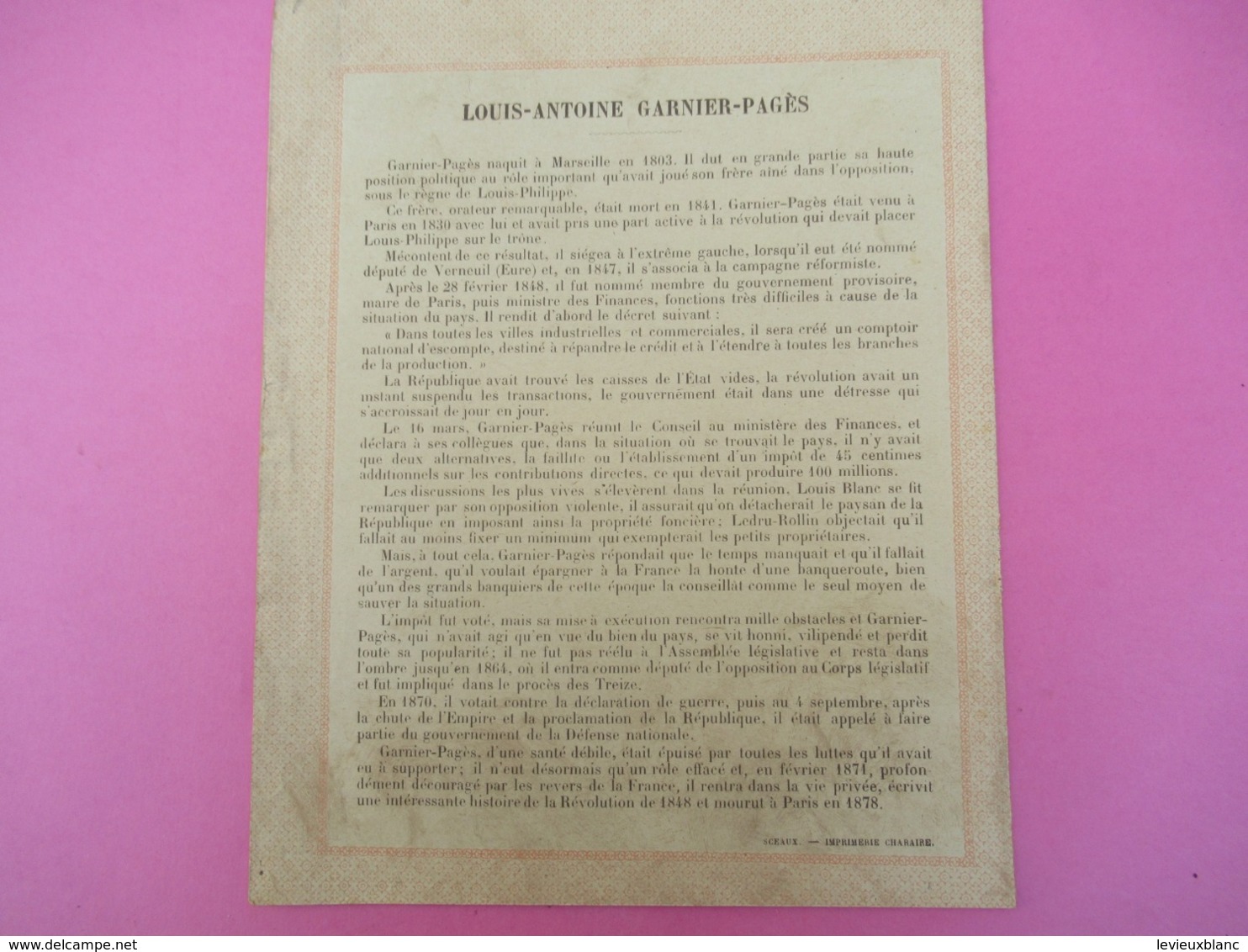 Couverture De Cahier écolier/Nos Grands Républicains Du XIX/ Garnier-Pagés/ Gedalge/ Vers 1900       CAH263 - Autres & Non Classés