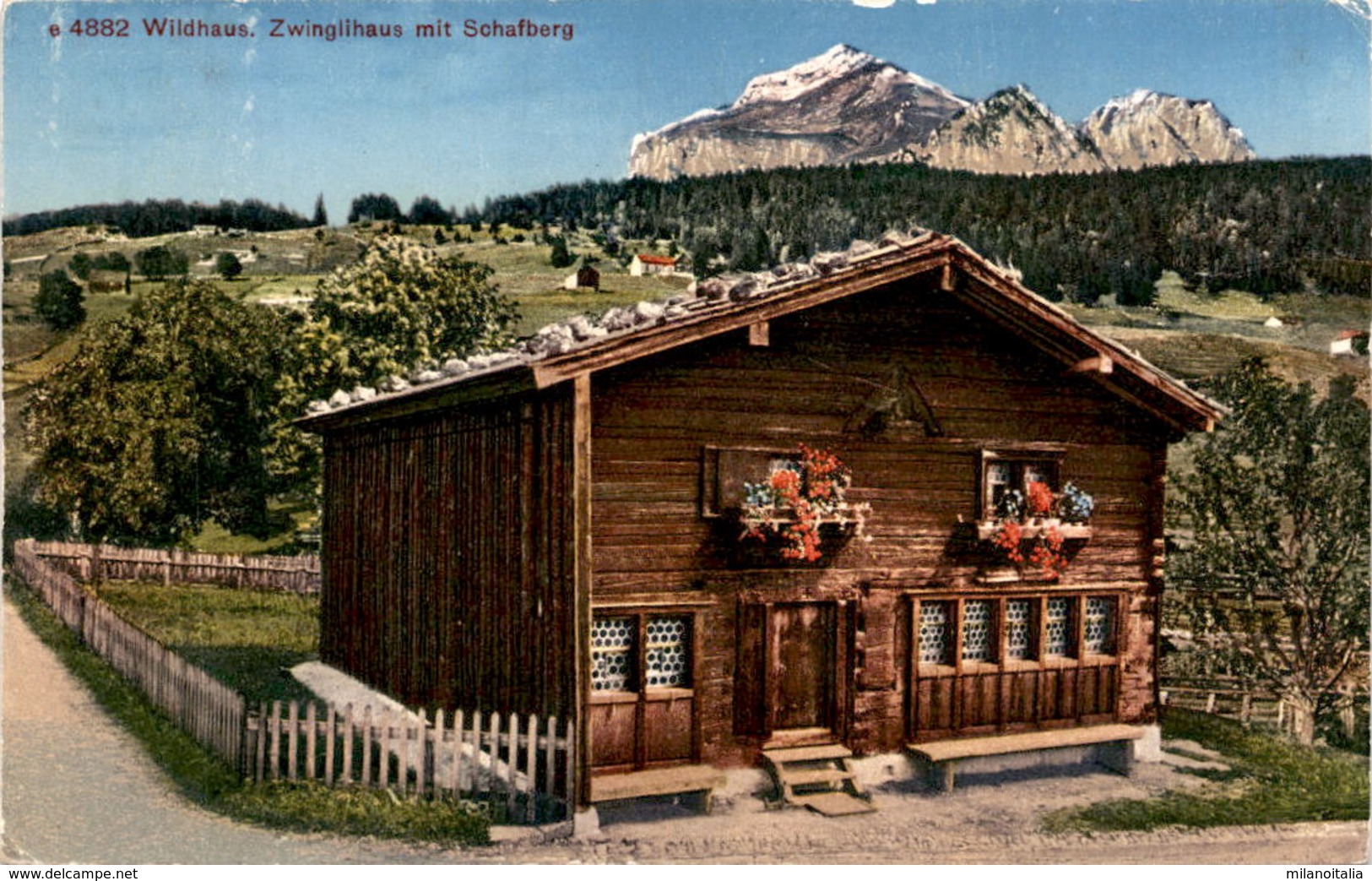 Wildhaus - Zwinglihaus Mit Schafberg (4882) - Berg