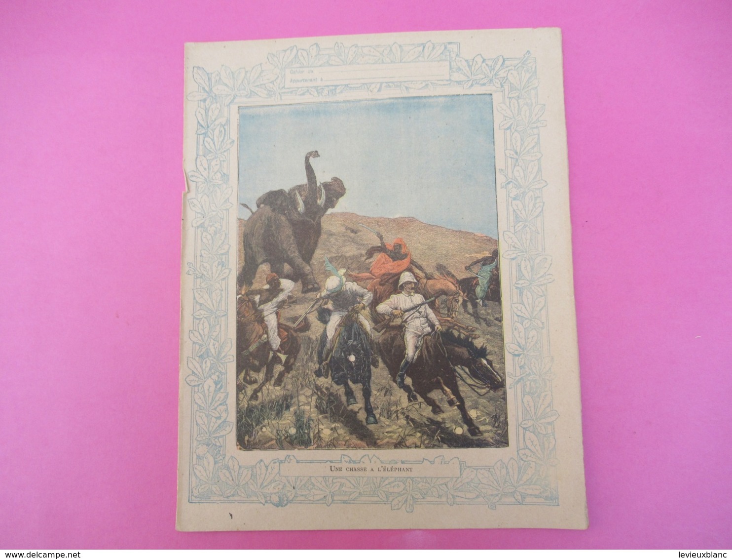 Couverture De Cahier écolier/Les Chasseurs D'Elephants/ Vers 1900       CAH266 - Other & Unclassified