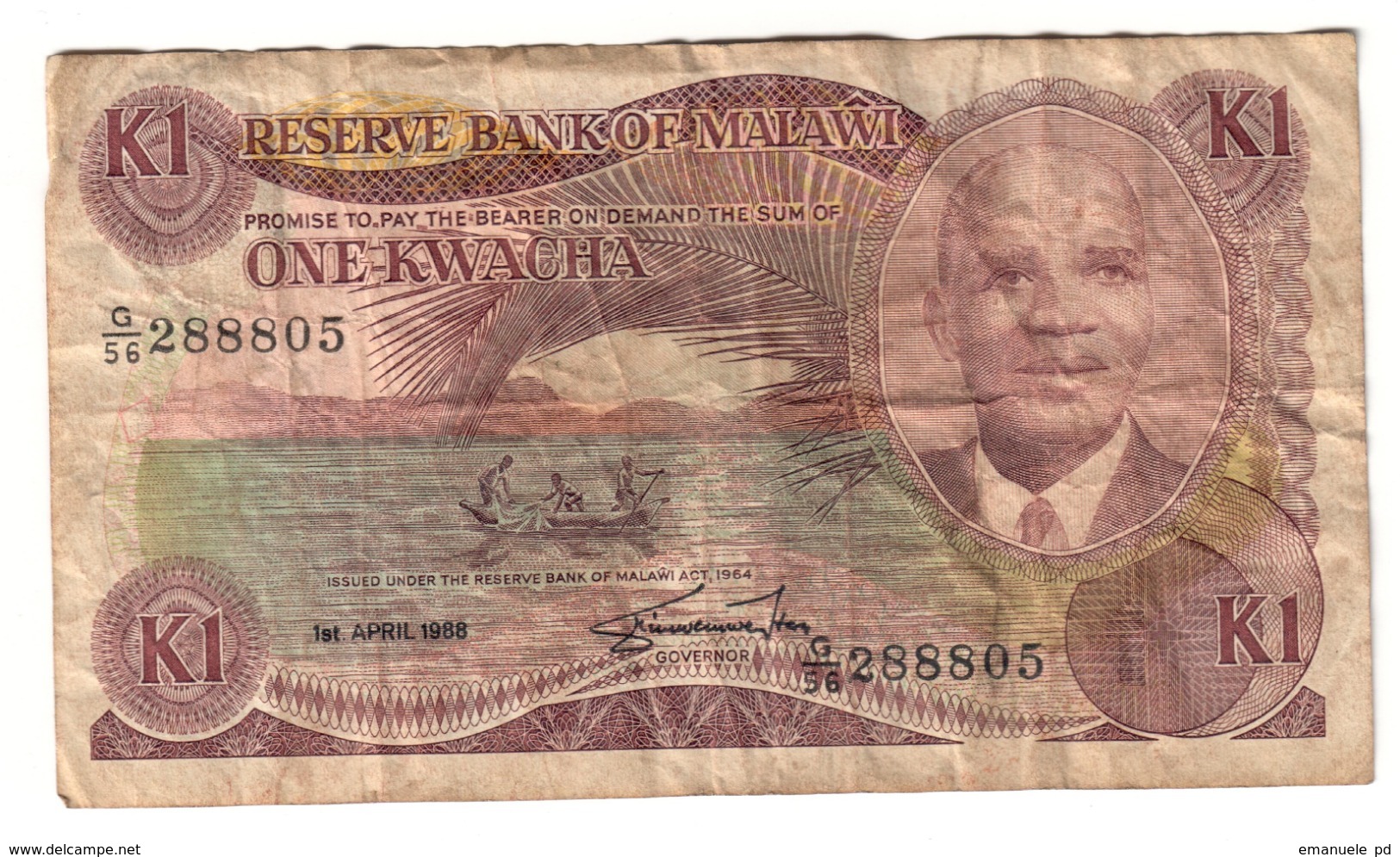 Malawi 1 Kwacha 1986 *V* - Malawi