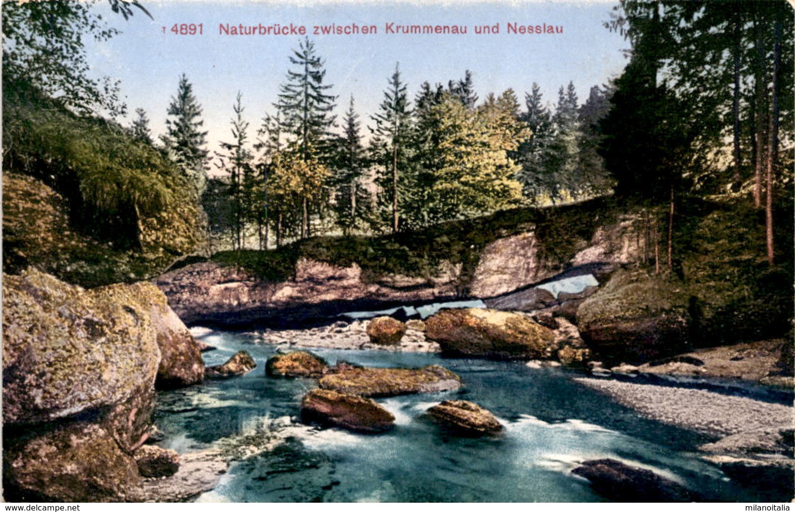 Naturbrücke Zwischen Krummenau Und Nesslau (4891) * 29. X. 1924 - Krummenau