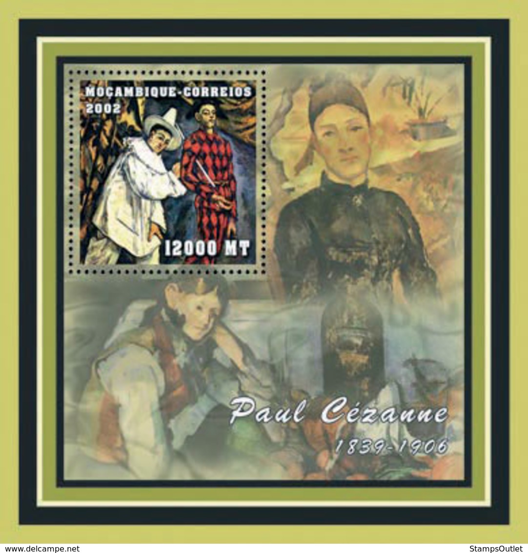 Mozambique 2001 - Paul Cezanne S/s - Mozambique