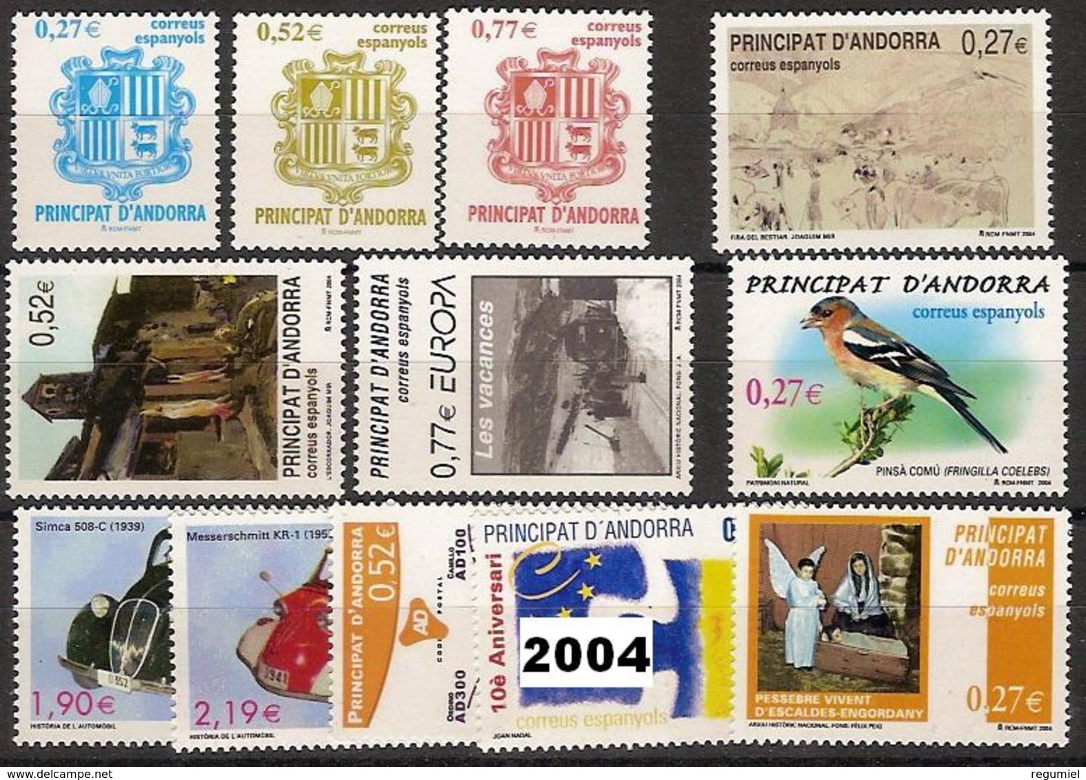 Andorra 312/323 ** 2004 Año Completo - Nuevos