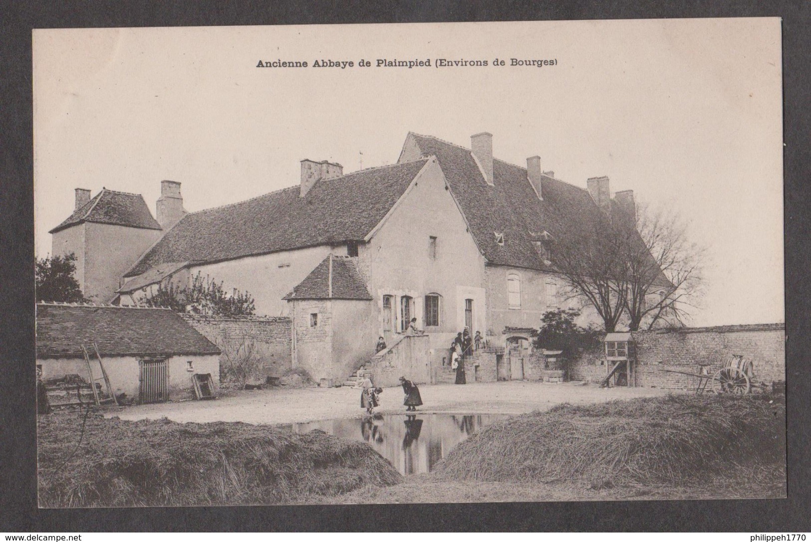 CPA PLAIMPIED-Ancienne Abbaye-Animée-Précurseur- - Autres & Non Classés