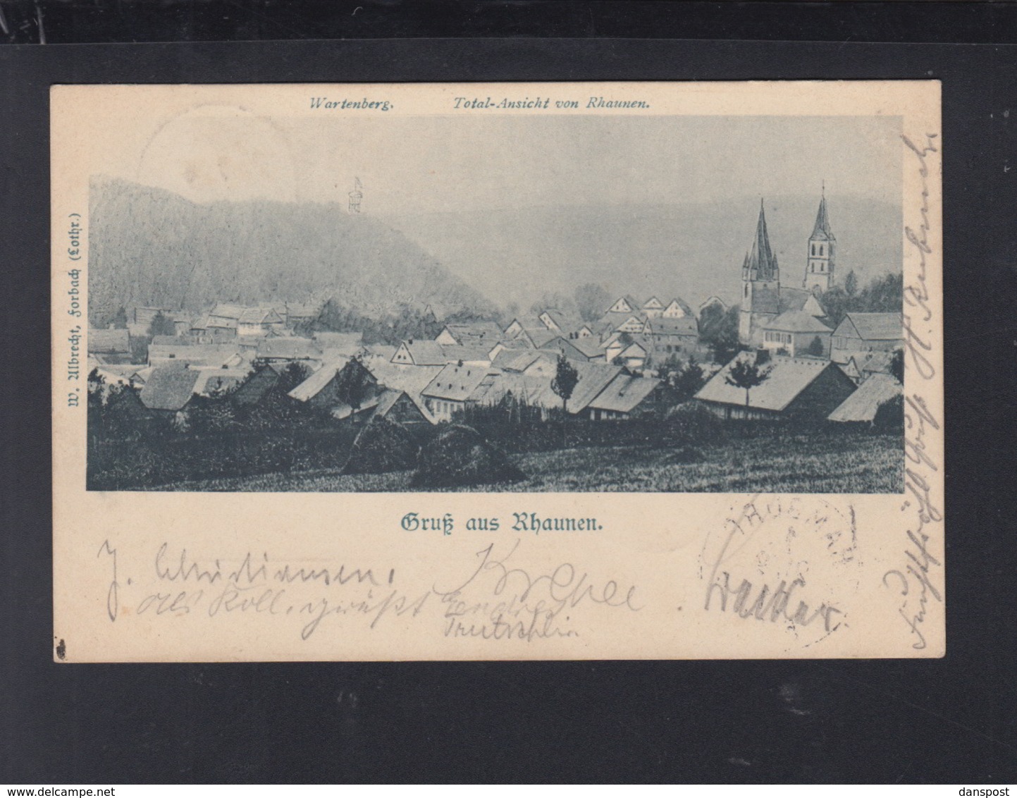 Dt. Reich AK Rhaunen 1901 - Birkenfeld (Nahe)