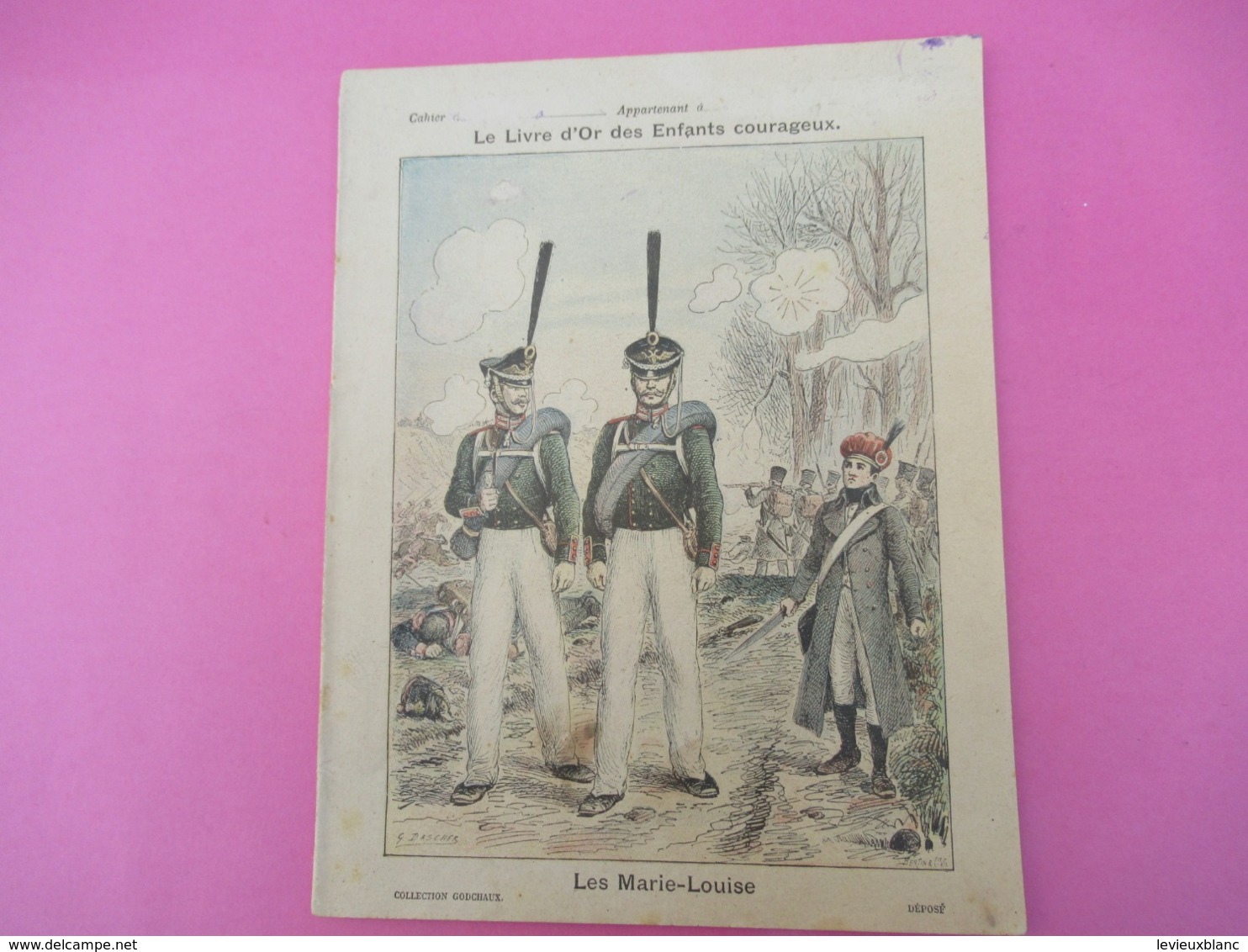 Couverture De Cahier écolier/Le Livre D'Or Des Enfants Courageux/Les Marie-Louise/Collection Godchaux/Vers1900 CAH278 - Autres & Non Classés