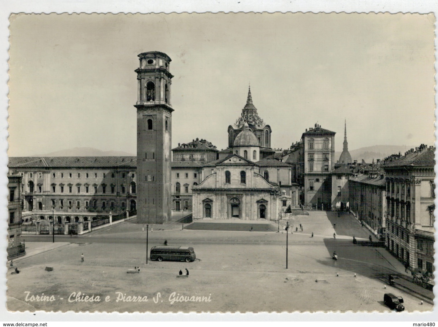 TORINO  CHIESA  E  PIAZZA  S. GIOVANNI        (VIAGGIATA) - Altri Monumenti, Edifici