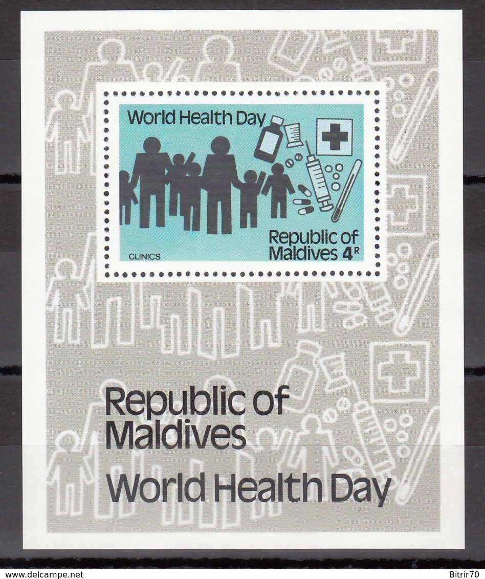 MALDIVES, 1989  Yvert Nº HB 69  MNH,  Día Mundial De La Salud, Día Mundial De La Salud - Maldivas (1965-...)