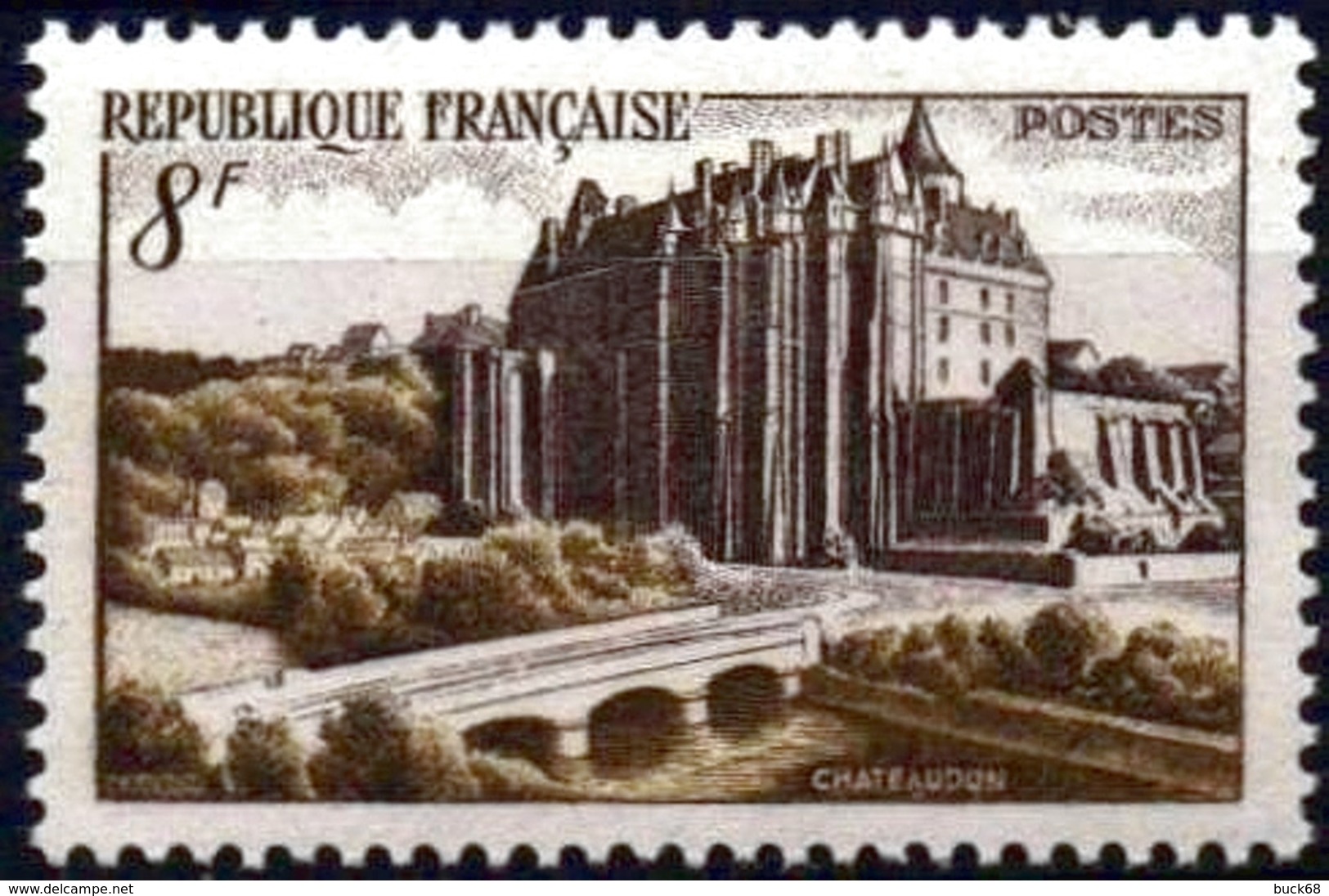 FRANCE 873 874 875 ** MNH Château Châteaudun Mme De Sévigné Par Nanteuil Mme Récamier D'après Gérard - Ongebruikt