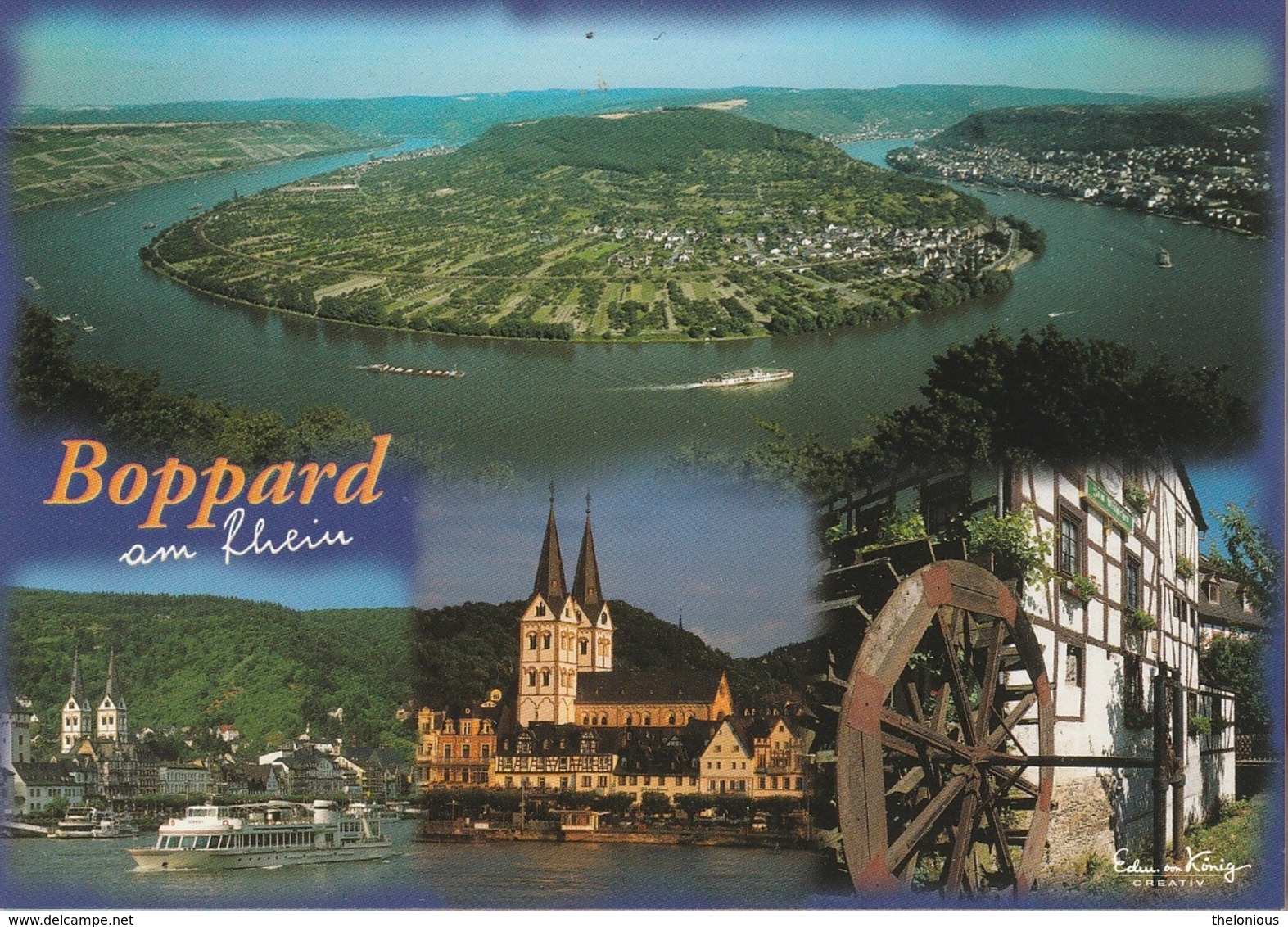 * Germania - Boppard Am Rhein - Panorami - Non Viaggiata - Rhein-Hunsrück-Kreis