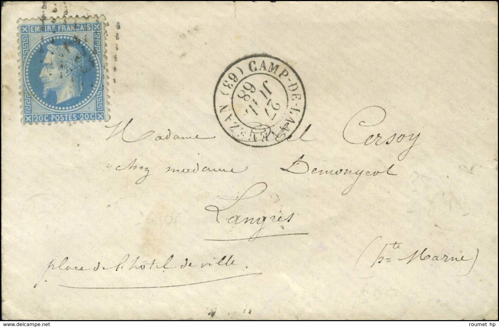 Losange CLZ / N° 29 Càd CAMP-DE-LANNEMEZAN (63). 1868. - TB / SUP. - R. - 1863-1870 Napoléon III. Laure