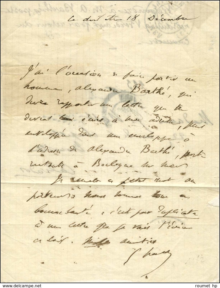 GC 2654 / N° 28 Paire (pli à La Fermeture) Càd NEVERS 20 JANV. 71 Sur Lettre Avec Texte Daté De Paris Le 18 Décembre 187 - Guerre De 1870