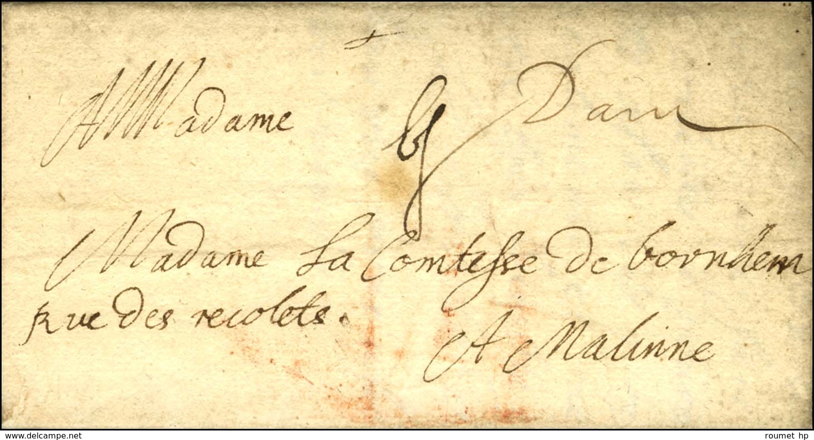 '' D'arras '' (L N° 1) Sur Lettre Avec Texte Daté 1690. - TB. - R. - ....-1700: Precursori