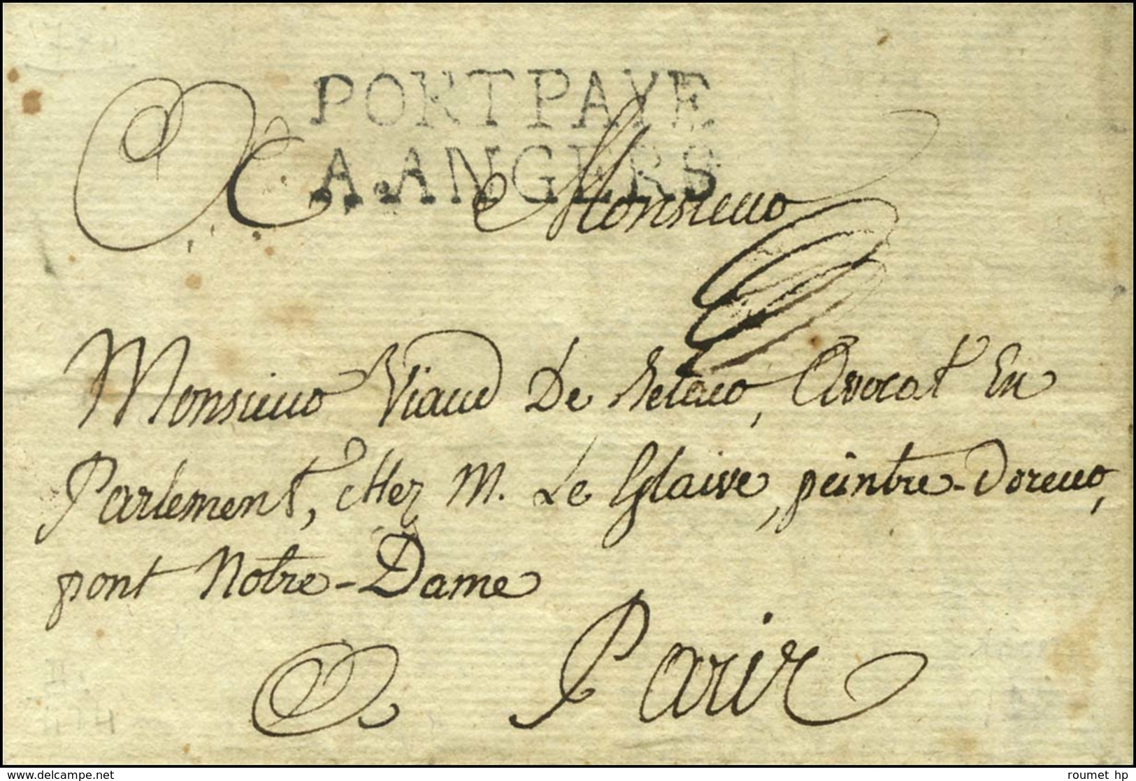 PORTPAYE / A.ANGERS (L. N° 11) Sur Lettre Avec Texte Daté Le 5 Juin 1784. - SUP. - R. - 1701-1800: Vorläufer XVIII