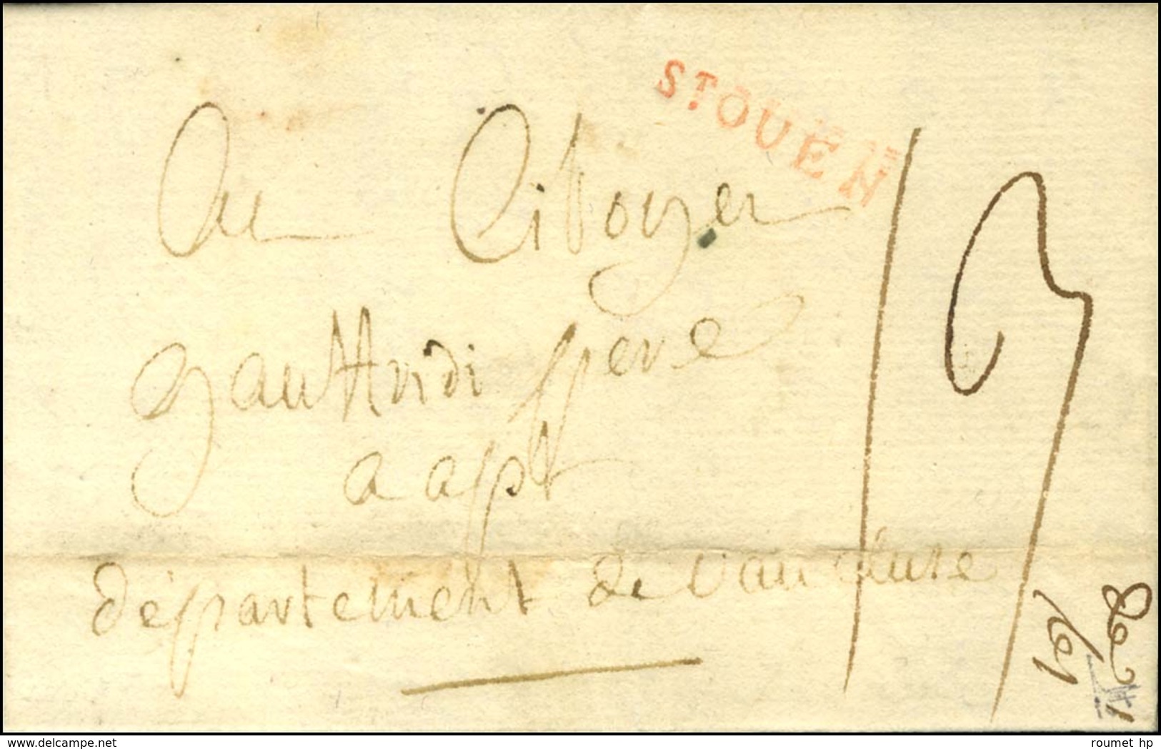 St OUEN (R) Sur Lettre Avec Texte Daté 1797. - TB / SUP. - R. - 1701-1800: Vorläufer XVIII