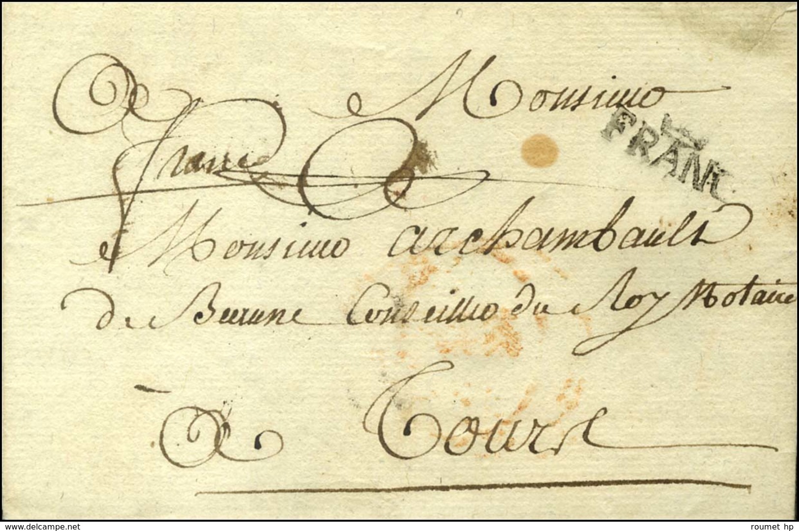 Marque Postale Couronnée FRANC (L N° 32). 1772. - TB. - R. - 1701-1800: Précurseurs XVIII