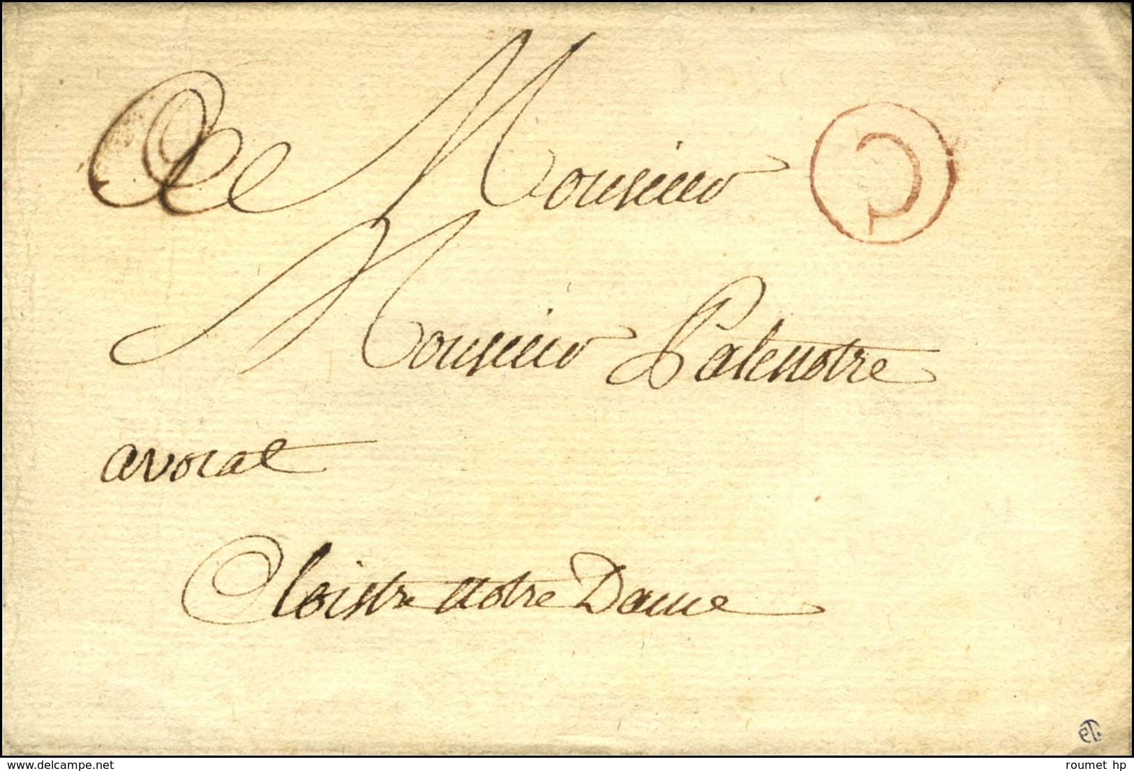 Lettre En Port Payé C Rouge. 1773. - SUP. - R. - 1701-1800: Precursori XVIII