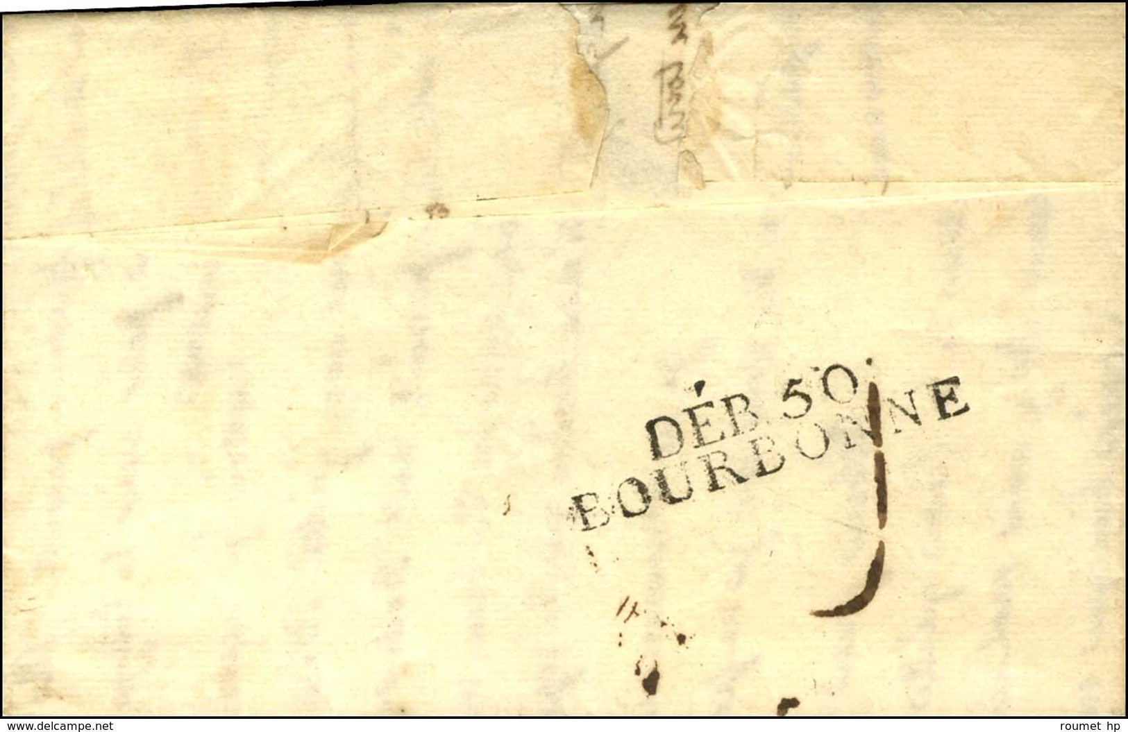 DEB. 50 / BOURBONNE Sur Lettre Sans Texte. - SUP. - 1801-1848: Précurseurs XIX