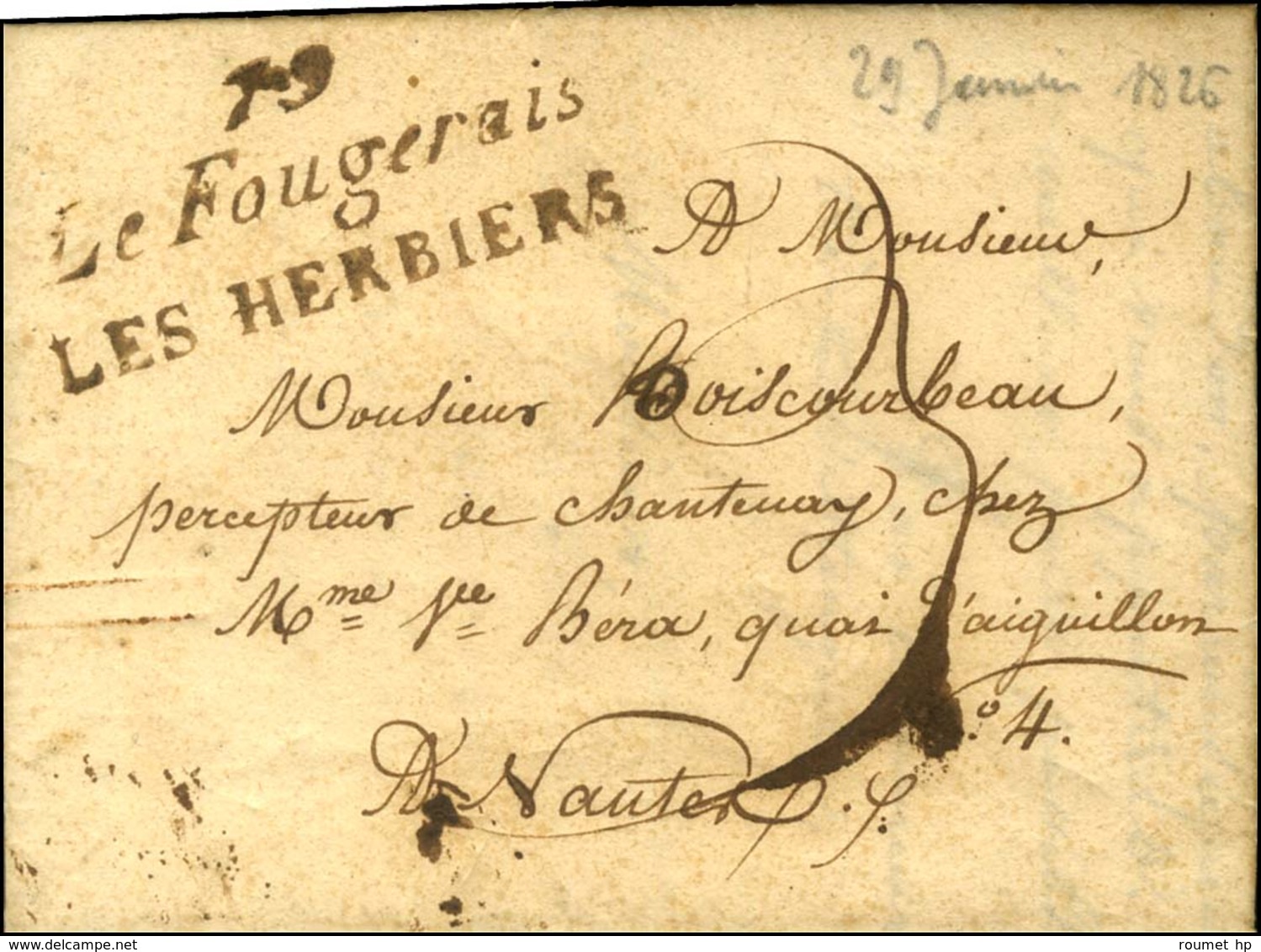 79 / Le Fougerais / LES HERBIERS. 1826. - TB / SUP. - Altri & Non Classificati