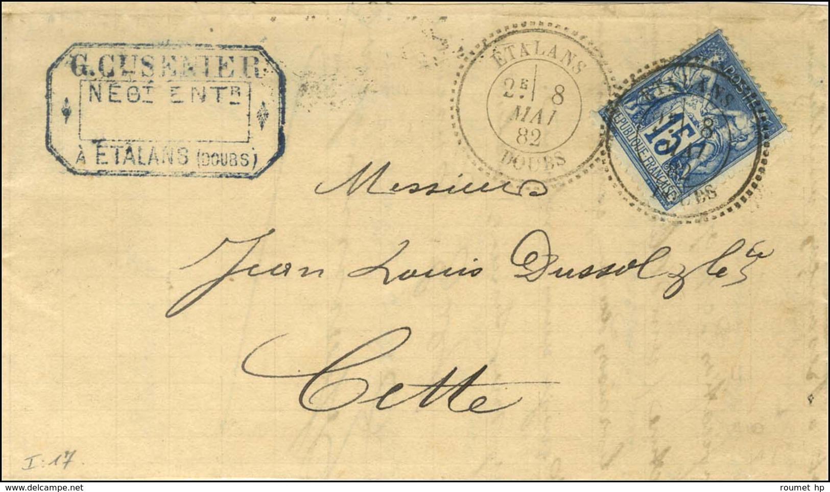 Càd T 25 ÉTALANS / DOUBS / N° 90. 1882. - TB / SUP. - Other & Unclassified