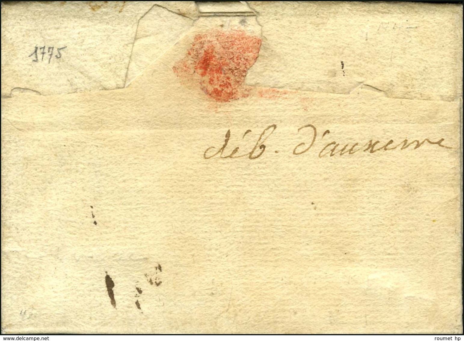 '' Deb D'Auxerre '' (L N° 11). 1775. - TB / SUP. - Otros & Sin Clasificación