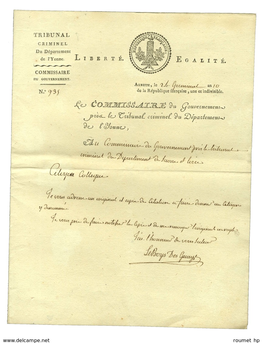 Lot De 22 Lettres D'Auxerre : 4 Documents, 2 Marques Postales De Département, 7 PD, 5 PP, 1 DEB Et 3 Càd. - TB. - Sonstige & Ohne Zuordnung