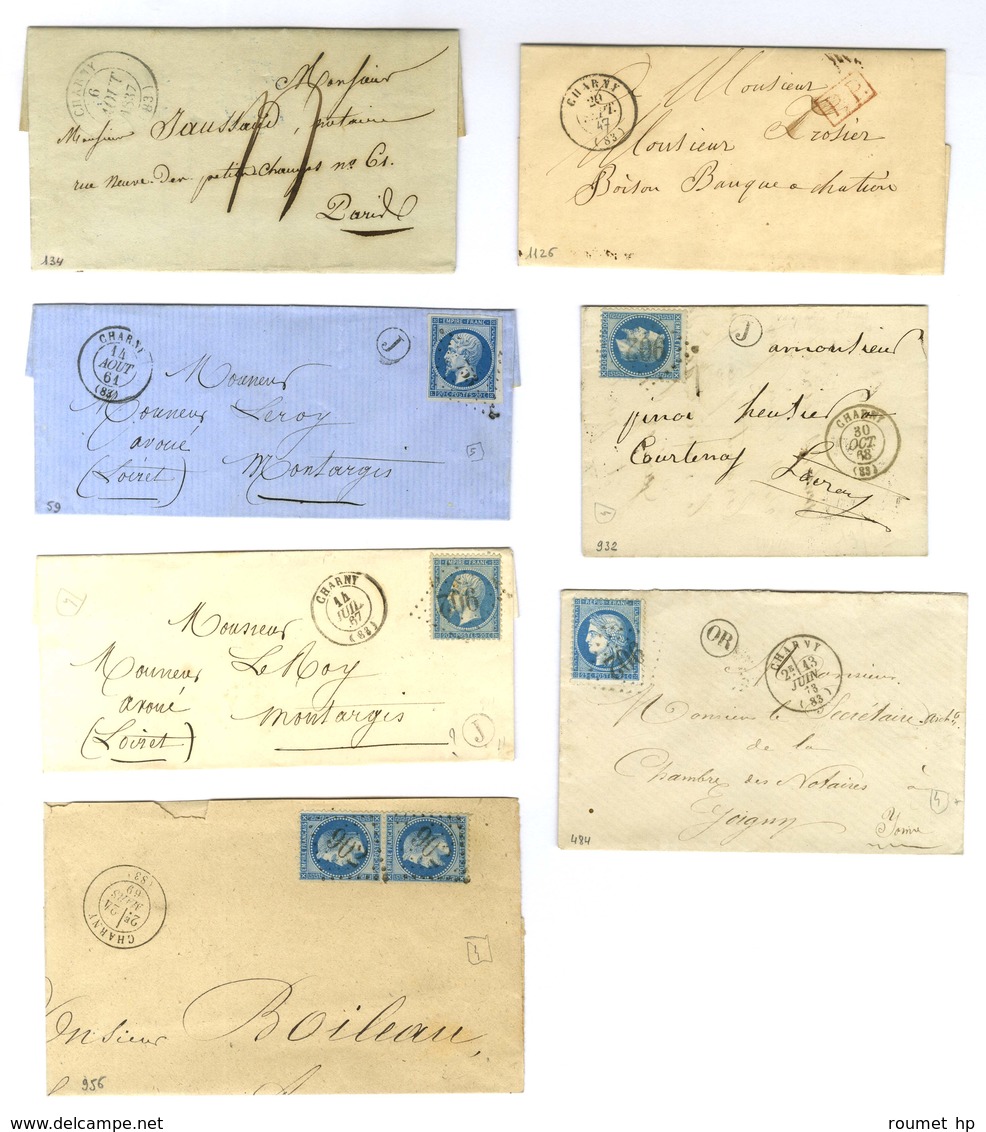 Lot De 7 Lettres De Charny : Càd, PC Et GC. - TB. - Sonstige & Ohne Zuordnung