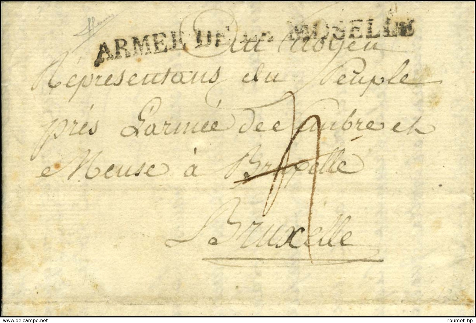 ARMEE DE LA MOSELLE Sur Lettre Avec Long Texte Non Daté. - TB. - Bolli Militari (ante 1900)