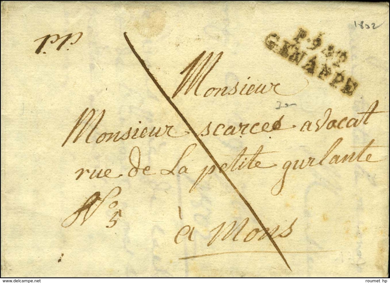 P.94.P. / GENAPPE (30 Mm) (non Signalé En Noir). 1802. - TB. - R. - 1792-1815 : Departamentos Conquistados