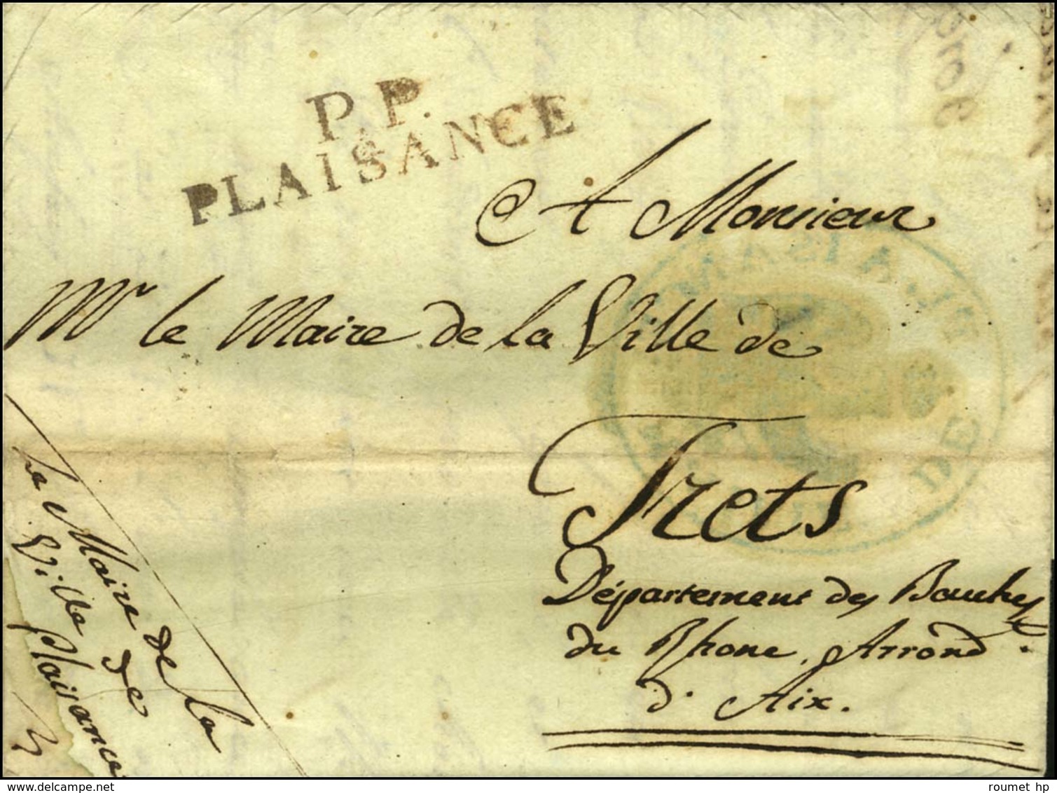 PP / PLAISANCE. 1810. - TB. - 1792-1815: Départements Conquis