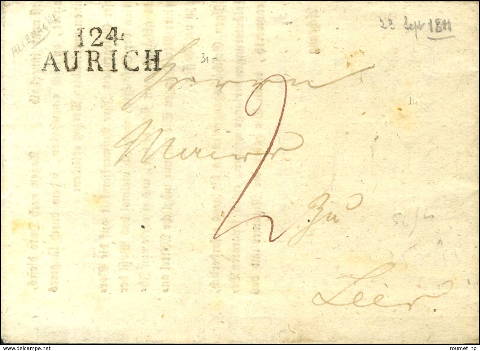 124 / AURICH. 1811. - TB / SUP. - 1792-1815: Veroverde Departementen