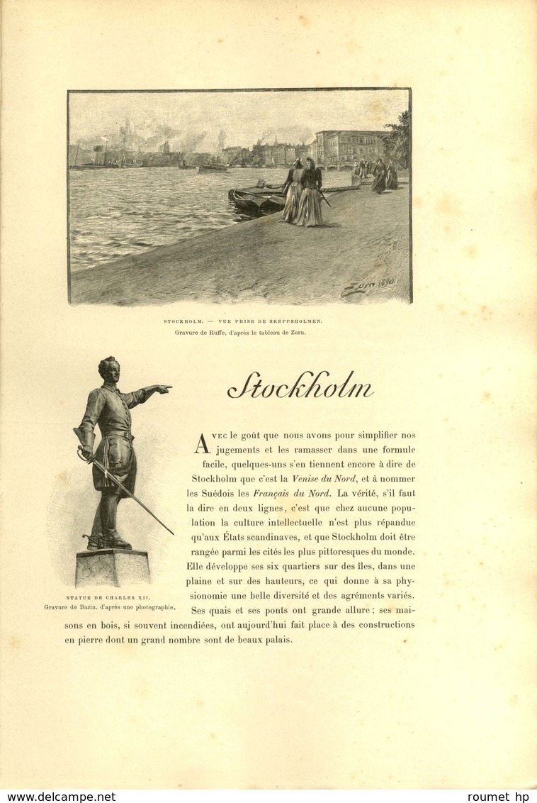 BARRÈS Auguste Maurice (1862-1923), écrivain et homme politique, de l'Académie Française. -/- STOCKHOLM.