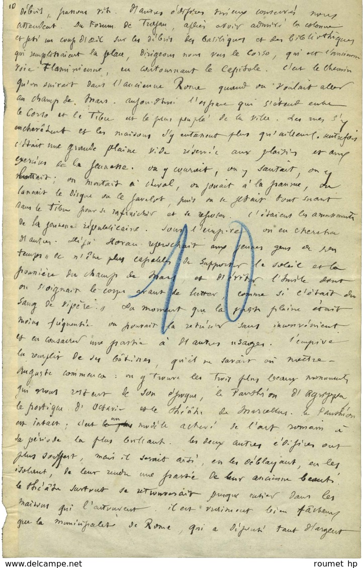 BOISSIER Gaston (1823-1908), Historien, Philologue, De L'Académie Française. -/- ROME. - Other & Unclassified