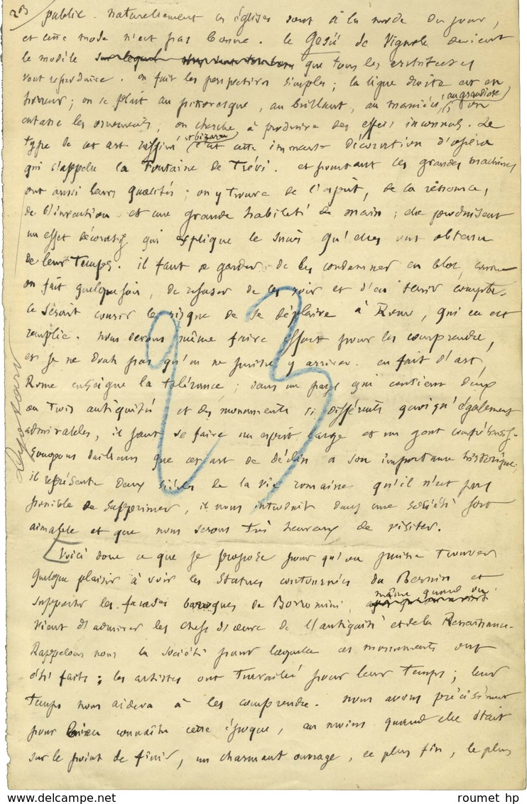 BOISSIER Gaston (1823-1908), Historien, Philologue, De L'Académie Française. -/- ROME. - Other & Unclassified