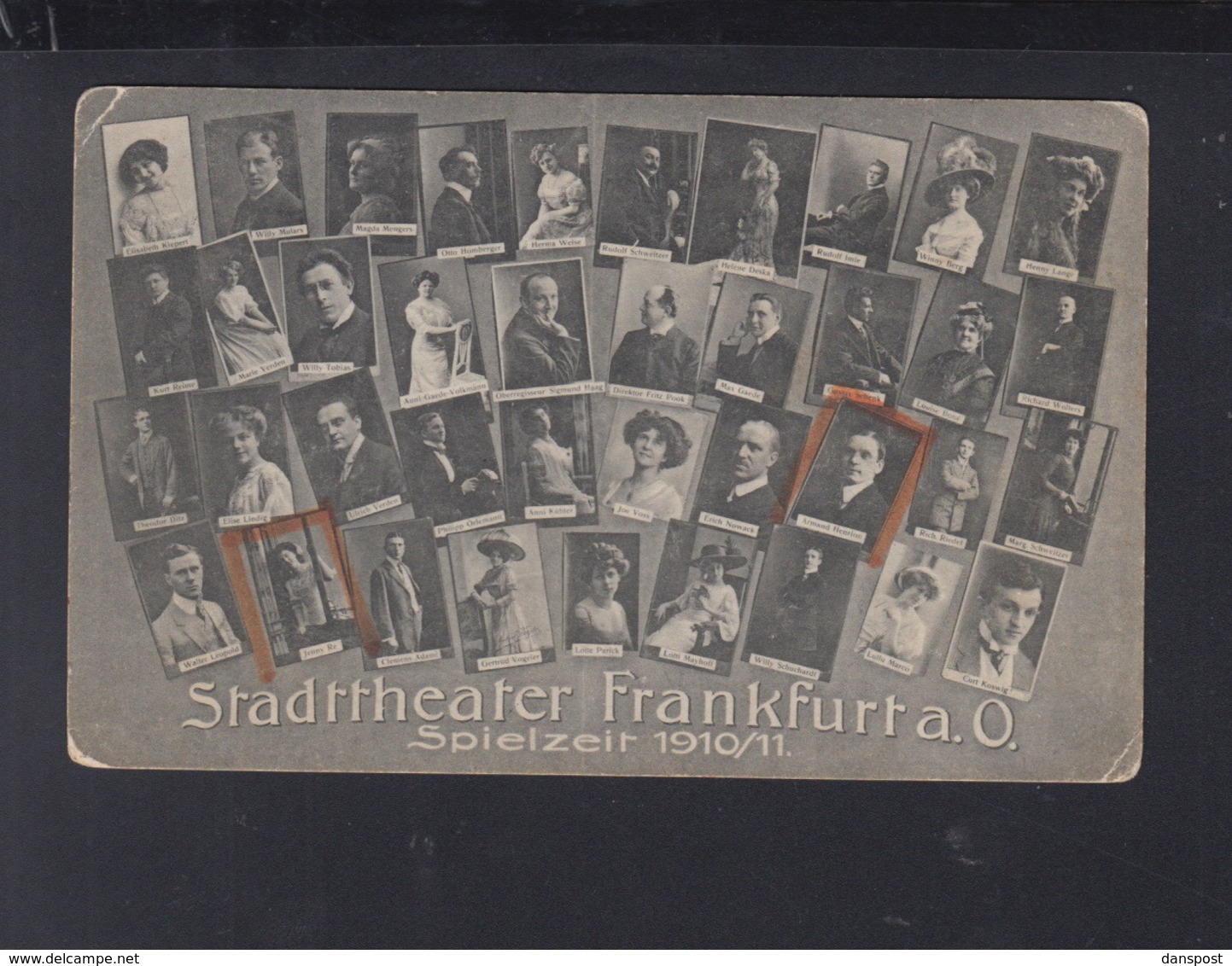 Dt. Reich AK Stadttheater Frankfurt Oder Spielzeit 1910/11 - Frankfurt A. D. Oder