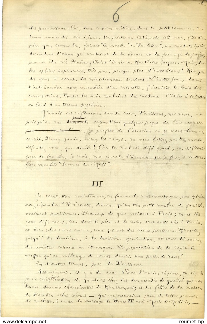 COPPÉE François (1842-1908), Poète, Dramaturge, Romancier De L'Académie Française. -/- PARIS. - Sonstige & Ohne Zuordnung