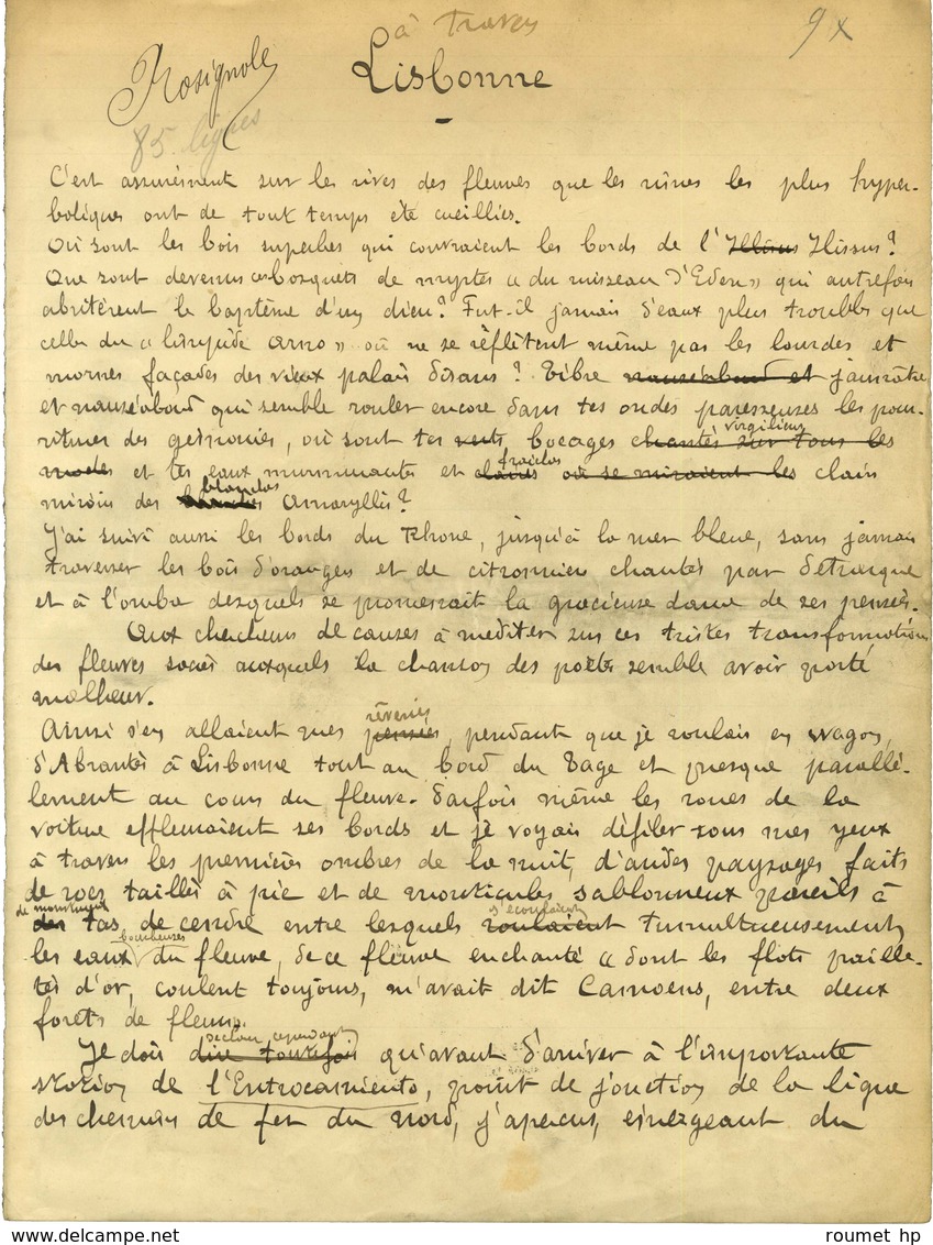 DAYOT Armand (1851-1934), Critique Et Historien D'art. -/- LISBONNE. - Sonstige & Ohne Zuordnung
