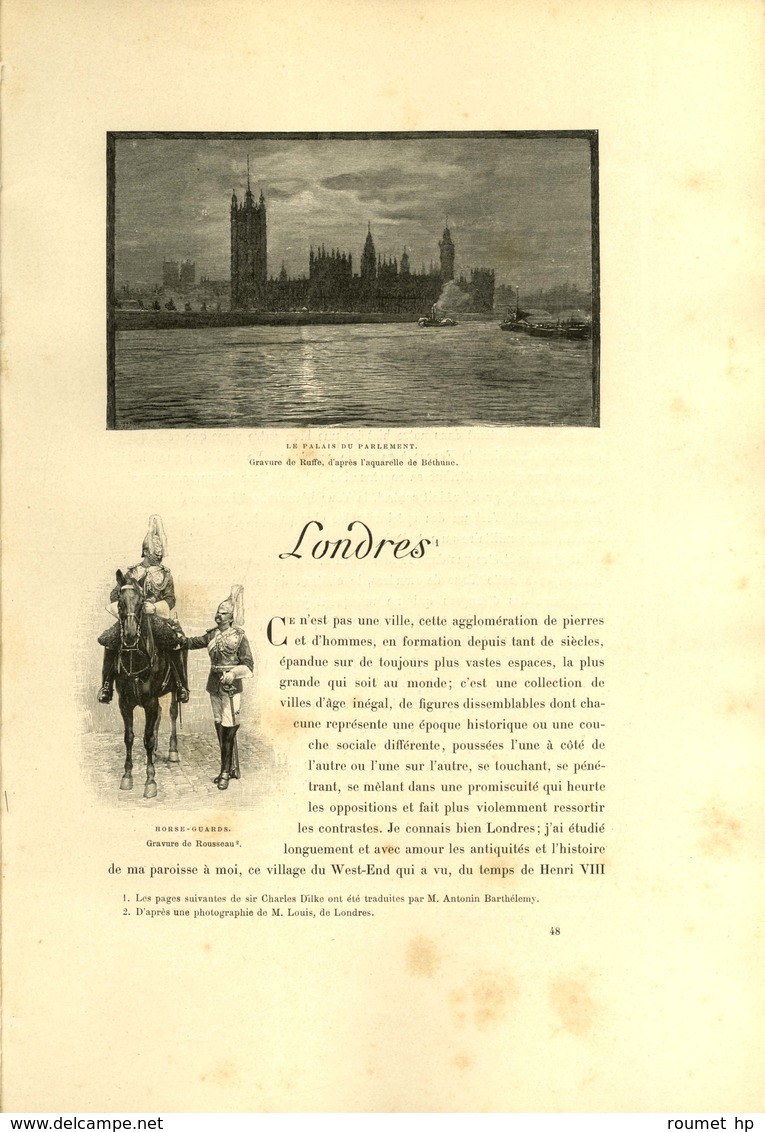 DILKE Charles W, Sir (1843-1911), homme politique et journaliste anglais. -/- LONDRES.