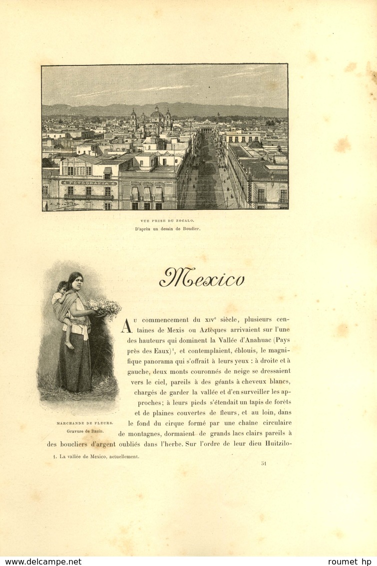 GÉNIN Auguste (1862-1931), industriel, homme d'affaires et écrivain franco-belge. -/- MEXICO.