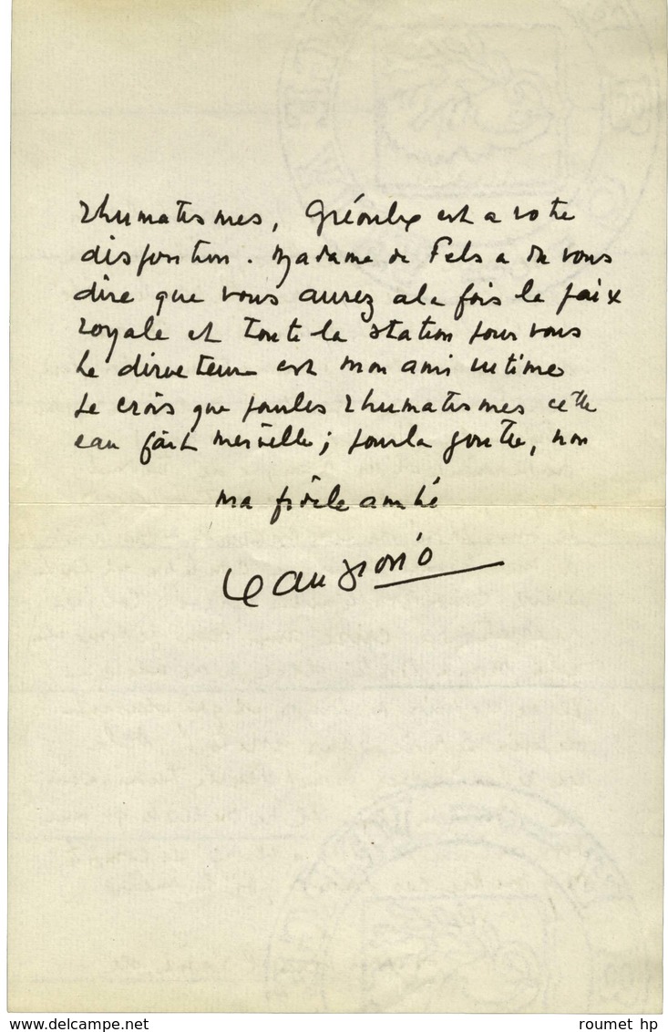 GIONO Jean (1895-1970), écrivain, De L'Académie Goncourt. - Sonstige & Ohne Zuordnung