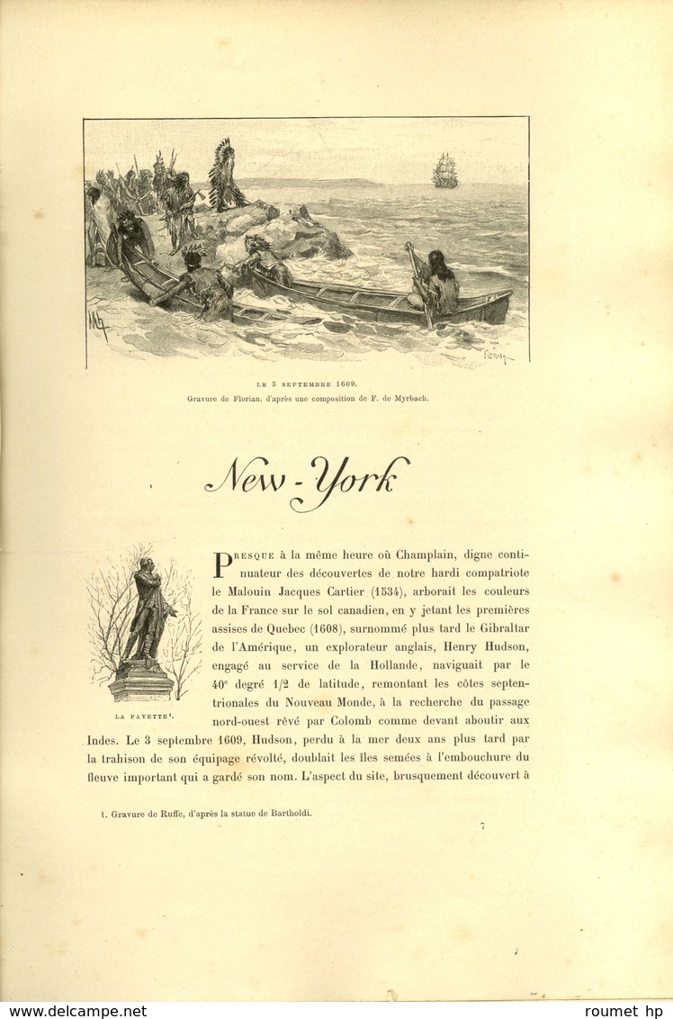 KÉRATRY Émile de, comte (1832-1904), homme politique, écrivain et militaire. -/- NEW YORK.