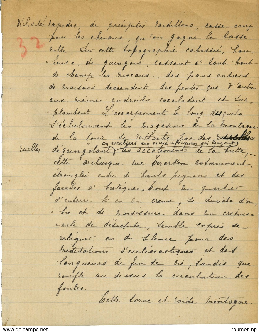 LEMONNIER Camille (1844-1913), écrivain, Journaliste Et Critique D'art Belge. -/- BRUXELLES. - Sonstige & Ohne Zuordnung