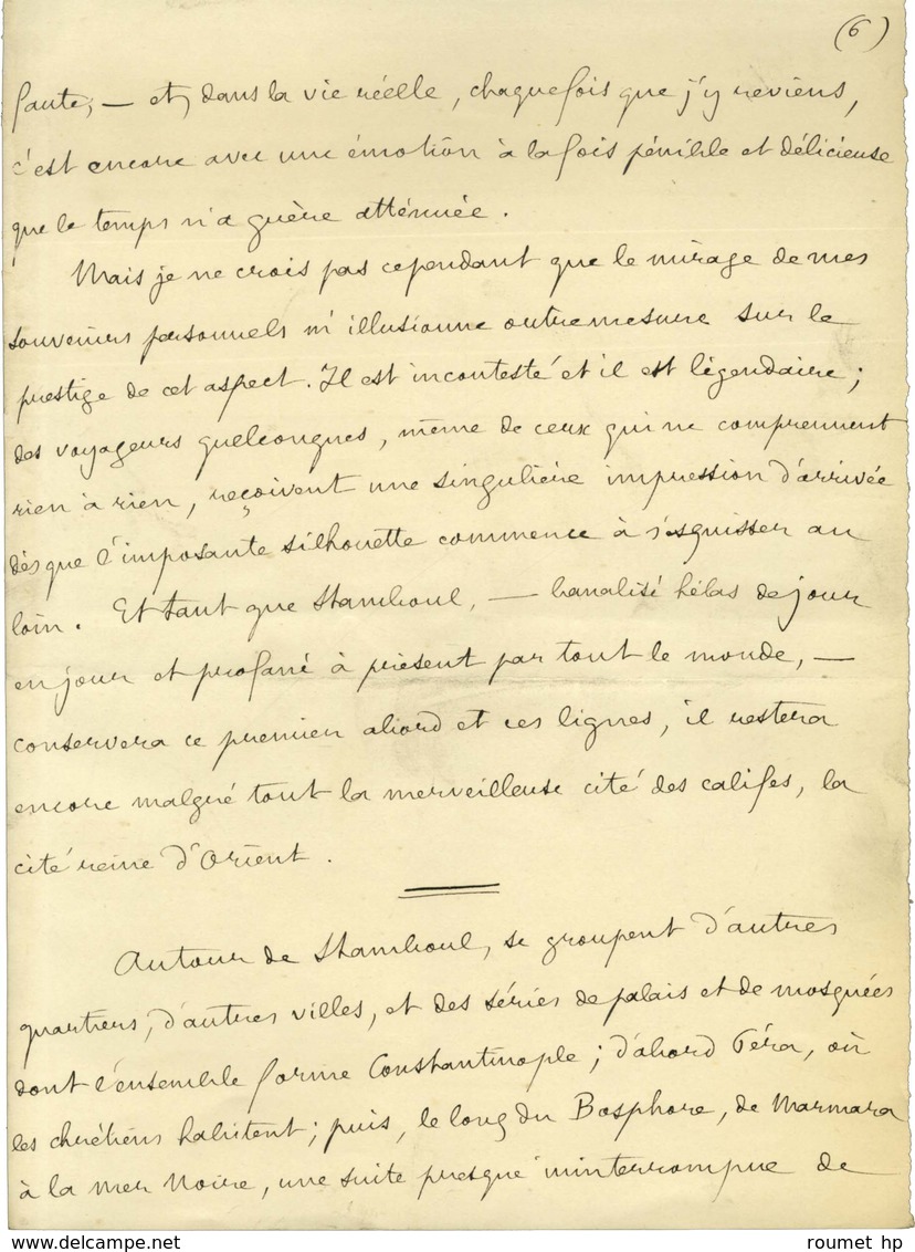 LOTI Pierre, Julien Viaud, Dit (1850-1923), écrivain, Officier De Marine Et Académicien Français. -/- CONSTANTINOPLE. - Other & Unclassified